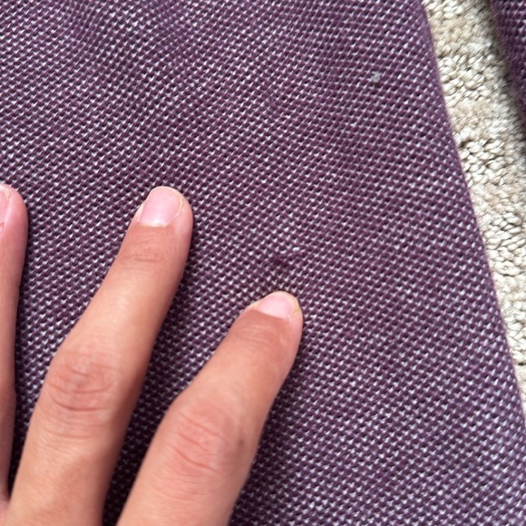 Michael Kors Mens Cotton Long Sleeve V Neck Plum Purple Sweater medium - Picture 7 of 8